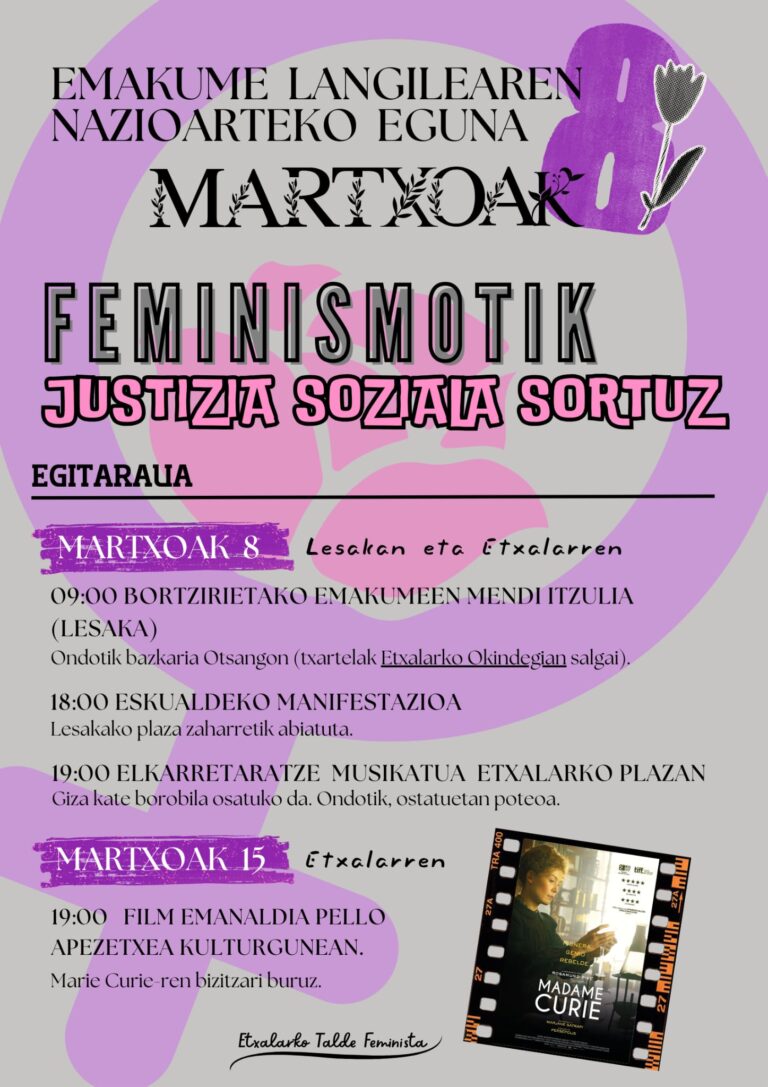 Emakumeen eguna Etxalar